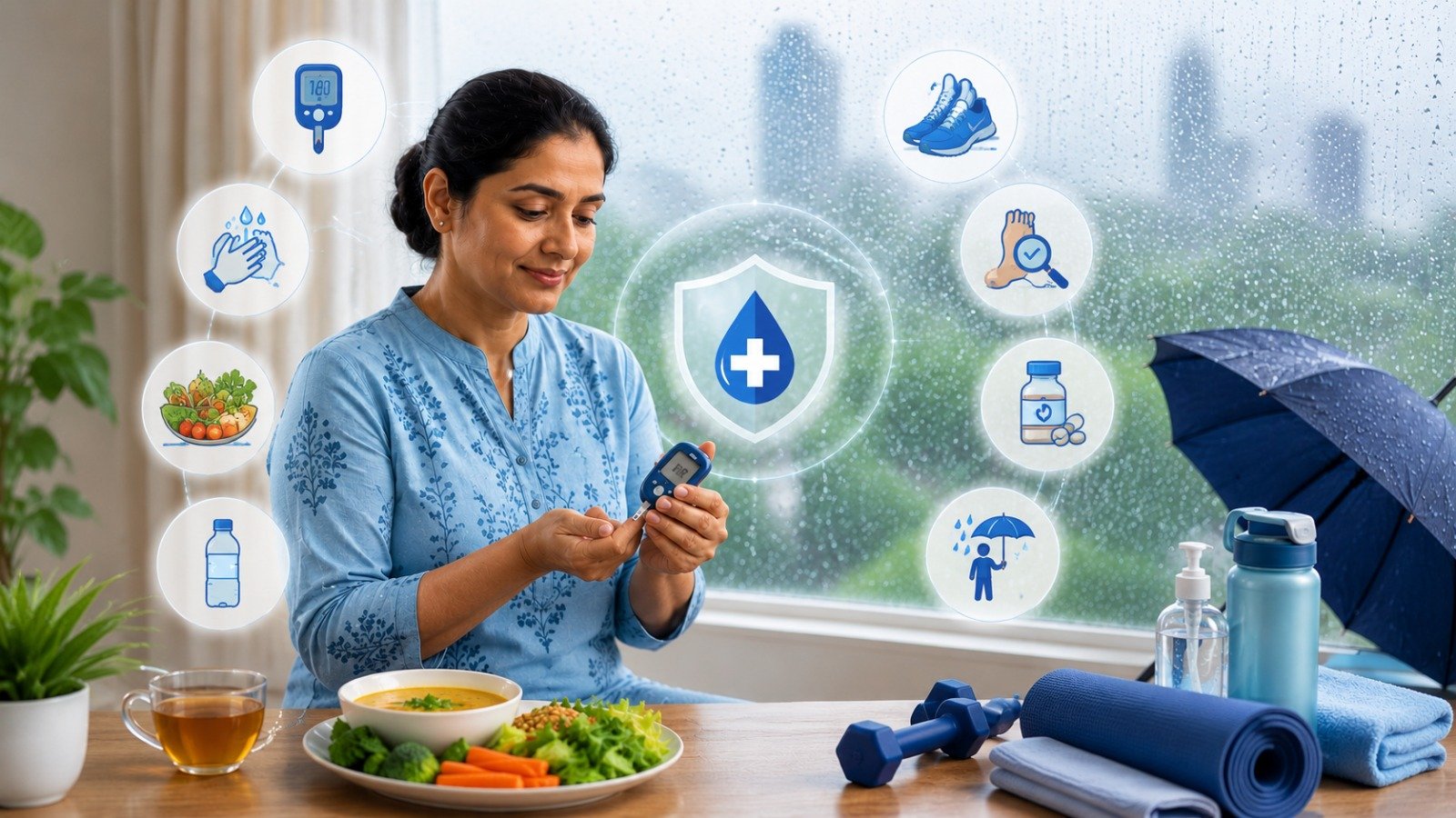 Diabetes care during Monsoon